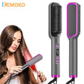 Electric Hot Comb Hair Straightener | Fast Heating Comb Multifunctional Ionic Hair Straightener Curler Brush