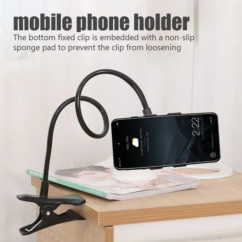 Flexible Snake Mobile Stand – Adjustable Lazy Phone Holder for Desk, Bed & Table | Random Color