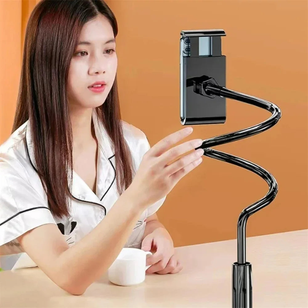 Flexible Snake Mobile Stand – Adjustable Lazy Phone Holder for Desk, Bed & Table | Random Color