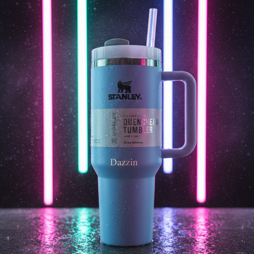 Stanley 40 Oz | (1200ML) Stainless Steel Vacuum Insulated Tumbler With Straw Leak Proof Quencher Cup For Hot And Cold Beverages - With Box | Light Purple