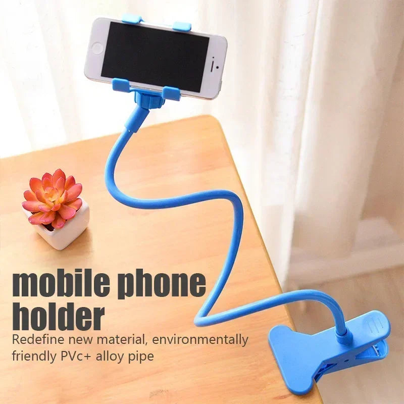 Flexible Snake Mobile Stand – Adjustable Lazy Phone Holder for Desk, Bed & Table | Random Color
